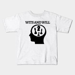 Chess - Wits and will Kids T-Shirt